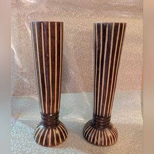 Wooden Candle Holders